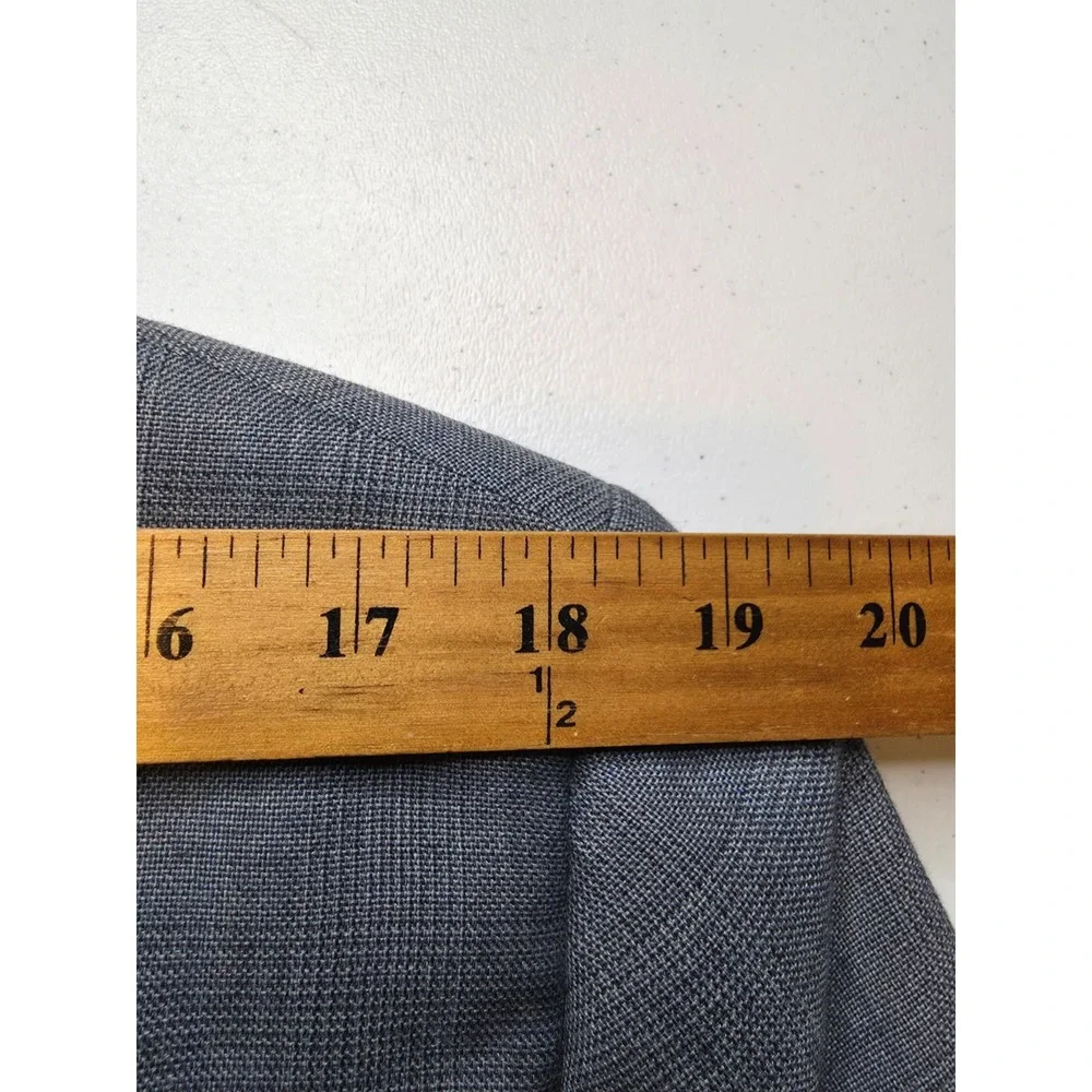 Hart Schaffner‎ Marx Blazer Mens 42 Blue Sports Coat Jacket 2 Buttons Glenplaid